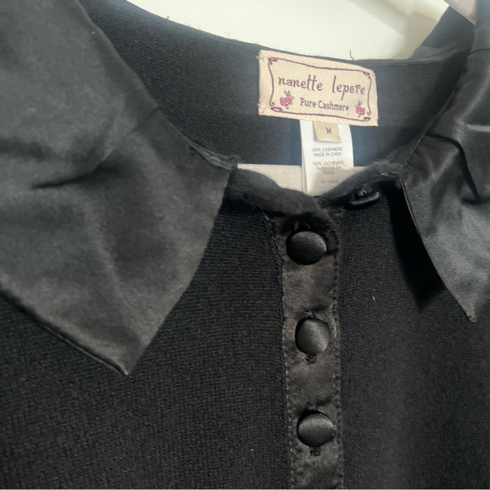 Nanette Lepore Black Cashmere Garment